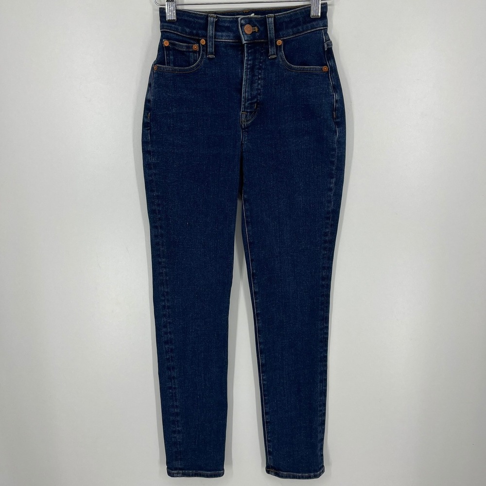 Madewell The Curvy Perfect Vintage Jean Dark Wash High Rise Denim Size‎ 23